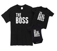 The Real Boss Bodysuit (Black - 6-12m)