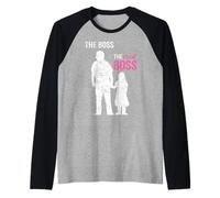 The Real Boss Daughter Girl Dad Father Raglan Baseball Tee