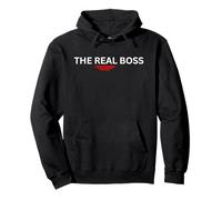The Real Boss Funny Matching Couples For Him and Her Pullover Hoodie