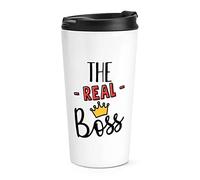 The Real Boss Travel Mug Cup