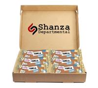 The Real Candy Co. Assorted Fudgee, Nougaat & Peanut Britle Bars - Rum & Raisin Fudge, Vanilla Fudge, Chocolate Mint Nougat & Salted Caramel Peanut Brittle (6 Bars, Vanilla Fudge)