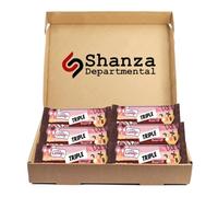 The Real Candy Co. Assorted Fudgee & Nougt Bars 130g Each - Clotted Cream Fudgee, Fudge Ice, Bubblegum Nougat & Triple Nougaat - Sweet Treats for Kids & Adults (6 Bars, Triple Nougat)
