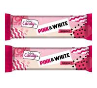 The Real Candy Co. Pink & White Nougat Bars 130g (2x Bars)