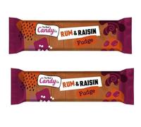 The Real Candy Co. Rum & Raisin Fudge Bar 130g (2x Bars)