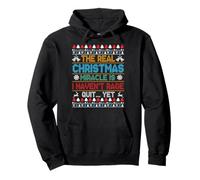 The Real Christmas Miracle I Havent Rage Quit ugly Sweater Pullover Hoodie
