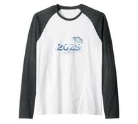 The Real Class of 2025: Future Graduate Celebration Raglan Baseball Tee, Men, Dark Heather/White, M