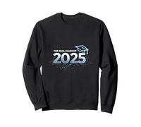 The Real Class of 2025: Future Graduate Celebration Sweatshirt, Adult Unisex, Black, L