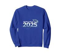 The Real Class of 2025: Future Graduate Celebration Sweatshirt, Adult Unisex, Royal Blue, L
