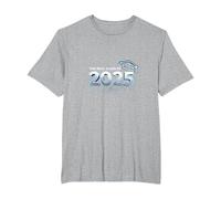 The Real Class of 2025: Future Graduate Celebration T-Shirt, Men's Big and Tall, Heather Grey, 2X Tall