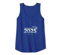 The Real Class of 2025: Future Graduate Celebration Tank Top, Women, Royal Blue, XL