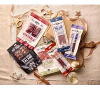 The Real Cure|Christmas Cured Meat Charcuterie Letterbox Hamper|The Festive Bundle contains a selection of charcuterie making a fantastic festive treat for you or the lucky person you’re gifting it to