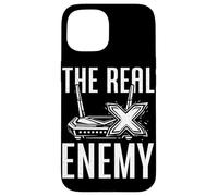 The Real Enemy Lag Funny Gamer Gaming Video Games Humor Case for iPhone 15