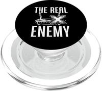 The Real Enemy Lag Funny Gamer Gaming Video Games Humor PopSockets PopGrip for MagSafe