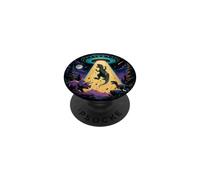 The Real Extinction Event Funny UFO Dinosaur Alien PopSockets Adhesive PopGrip