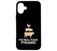 The Real Food Pyramid Funny BBQ Meat Lover Carnivore Case for iPhone 16 Plus