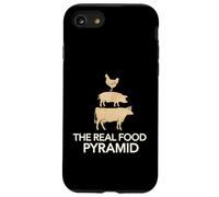The Real Food Pyramid Funny BBQ Meat Lover Carnivore Case for iPhone SE (2020) / 7/8