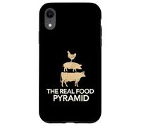 The Real Food Pyramid Funny BBQ Meat Lover Carnivore Case for iPhone XR