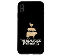 The Real Food Pyramid Funny BBQ Meat Lover Carnivore Case for iPhone XS Max