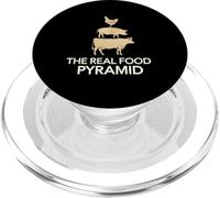 The Real Food Pyramid Funny BBQ Meat Lover Carnivore PopSockets PopGrip for MagSafe