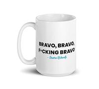 The Real Housewives of Beverly Hills Bravo, Bravo, Fcking Bravo White Mug - 15 oz