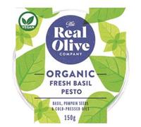 The Real Olive Company Organic Fresh Basil Pesto 150g