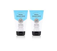 The Real Shaving Company Age Defence Traditional Shave Cream - Friction Free, Smooth Shave, Targeted Anti-Ageing for Dry or Mature Skin 2 x 125 ml