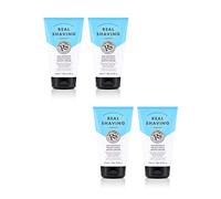 The Real Shaving Company Age Defence Traditional Shave Cream - Friction Free, Smooth Shave, Targeted Anti-Ageing for Dry or Mature Skin 4 x 125 ml