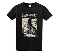 The Real Sid and Nancy English Punk Rock Printed T-Shirt Mens Unisex Black Tees L