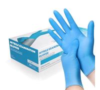 K-MART Professional Nitrile Powder Free Multi-Purpose Gloves, Disposable, Extra Strong - Box of 100 - Blue - Small