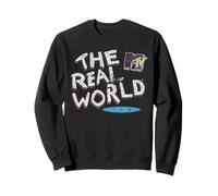 The Real World 1992 Distressed MTV Logo Vintage TV Sweatshirt