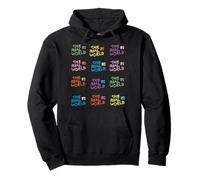 The Real World Repeating Colorful Logos Retro Reality TV Pullover Hoodie