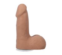 The Realistic Cock - With Removable Vac-U-Lock Suction Cup - ULTRASKYN - 5" (with Balls) - Caramel