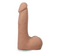 The Realistic Cock - With Removable Vac-U-Lock Suction Cup - ULTRASKYN - 7" (with Balls) - Caramel