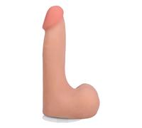 The Realistic Cock - With Removable Vac-U-Lock Suction Cup - ULTRASKYN - 7" (with Balls) - Vanilla