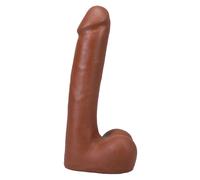 The Realistic Cock - With Removable Vac-U-Lock Suction Cup - ULTRASKYN - 9" (with Balls) - Caramel