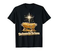 The Reason for The Season Christmas Manger Value Graphic T-Shirt