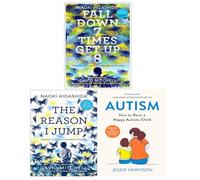 The Reason I Jump, Autism, Fall Down Seven Times, Get Up Eight 3 Books Collection Set