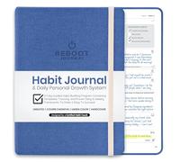 The Reboot Journal - Habit Journal for Building Positive Life Changing Habits - Guided Daily Self Improvement Blueprint with Habit Tracker - Accelerate Your Personal Growth - Undated Wellness Journal