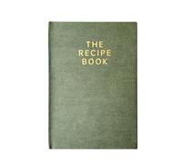 The Recipe Book, Hardcover Journal, Green with Gold Foil Lettering, 5.7 x 8.2 inches