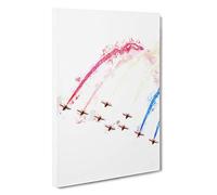 The Red Arrows Canvas Print | Gallery Wrapped 30mm Frame Wall Art | 30x20 inches | Ready to Hang | Modern Picture | Living Room Bedroom Lounge Office