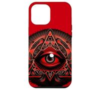 The Red & Black Colored All Seeing Eye, Third Eye Case for iPhone 12 Pro Max