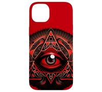 The Red & Black Colored All Seeing Eye, Third Eye Case for iPhone 14 Plus