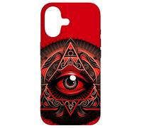 The Red & Black Colored All Seeing Eye, Third Eye Case for iPhone 17