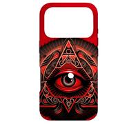 The Red & Black Colored All Seeing Eye, Third Eye Case for iPhone 17 Pro