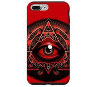 The Red & Black Colored All Seeing Eye, Third Eye Case for iPhone 7 Plus/8 Plus