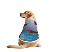 The Red Dream World Dog Shirt Vest Dog Clothes- Breathable Cooling for Big Dogs, Sun Protection Comfort Wear for Golden Retriever, Husky, Alaska Outdoor Activities 4X-Large
