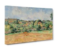 The Red Earth By Paul Cezanne Canvas Print | Gallery Wrapped 30mm Frame Wall Art | 20x14 inches | Ready to Hang | Impressionist Picture | Living Room Bedroom Lounge Office