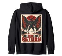 The Red Eyes Return Raven Bridge Horror Zip Hoodie