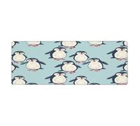 The Red-Footed Penguin Mouse Pad In Big Extended Non-Slip Rubber Base Mousepad With Stitched Edges Gaming Pc Desktop Large Mouse Pad 11.8x31.5