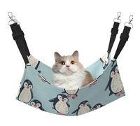The Red-Footed Penguin Printed Pet Hammock - Sleeping Hammock For Cats, Rabbits, Ferrets, Puppies, Small Animals